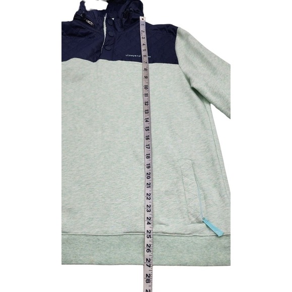 Vineyard Vines Performance Quilted Snap Shep Pullover Jacket Packable Hood S - Picture 10 of 11